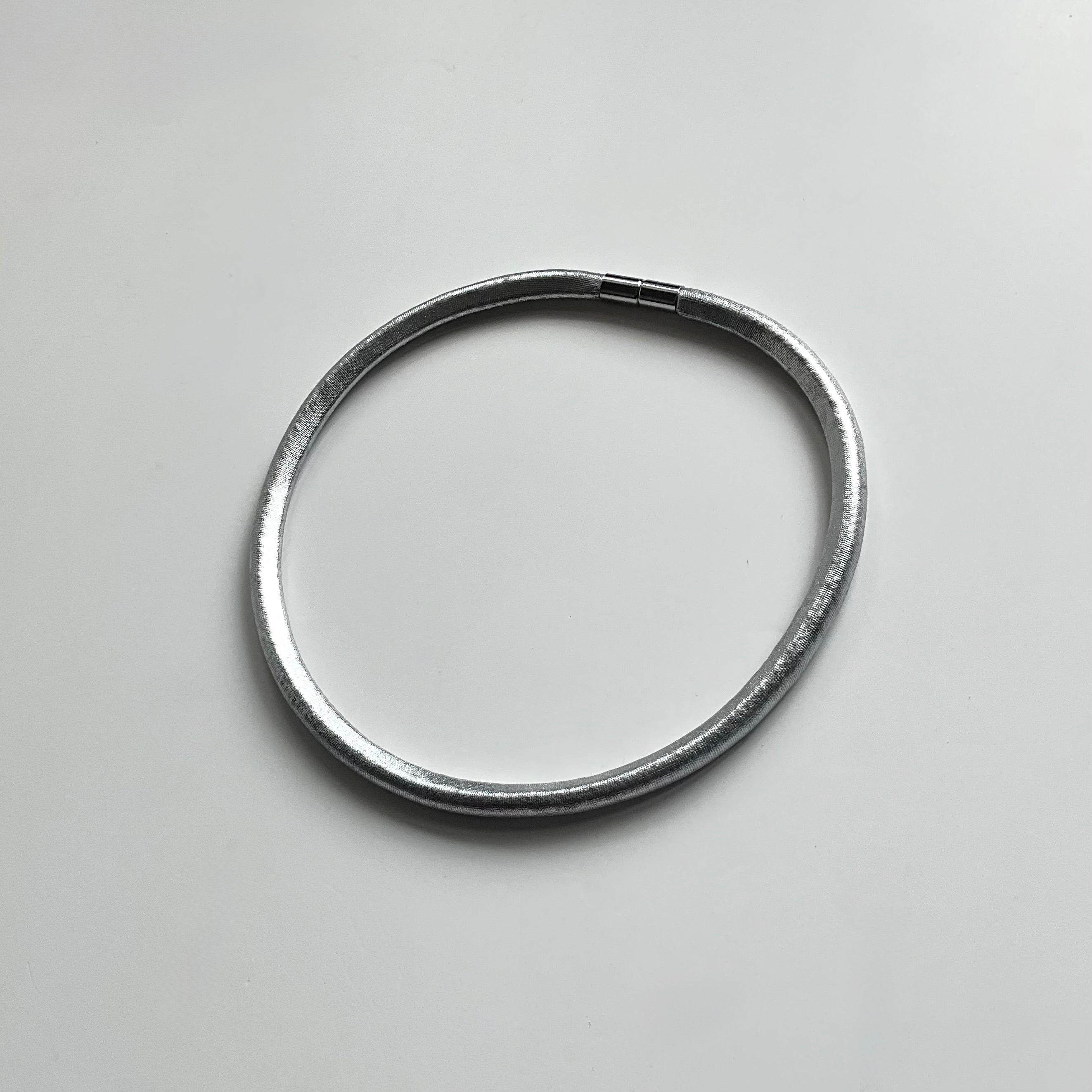 Slims Necklace Single Metallic Silver